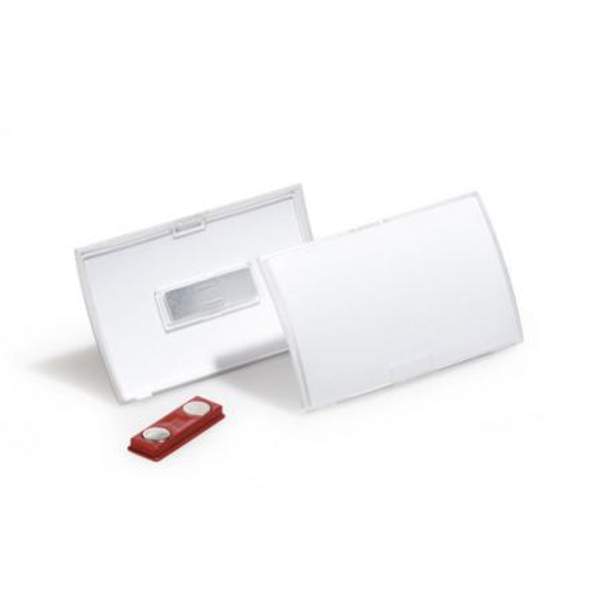 Бейдж Durable, с магнитом, защелкивающийся, 54 х 90 мм, полипропилен D8215-19