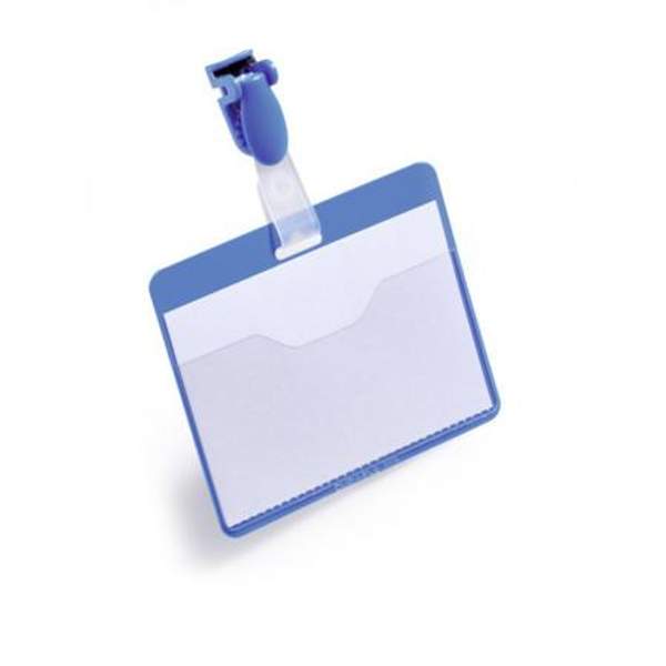 Бейдж Durable, с поворотным клипом, горизонтальный, 60 х 90 мм, ПВХ D8106-06