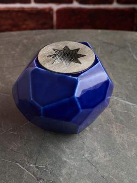 Биосвеча Ognivdom Грани настольная фиолетовая