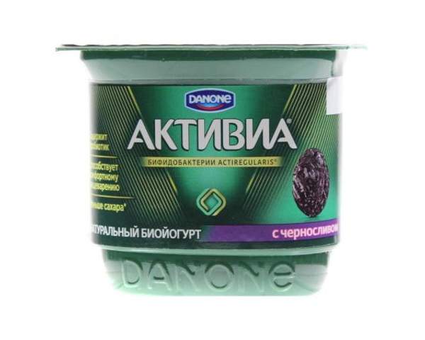 Биойогурт 2.9% с черносливом Активиа ст 150г.