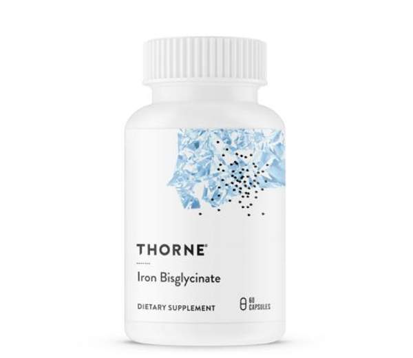 Бисглицинат железа, Iron Bisglycinate, Thorne Research, 60 капсул