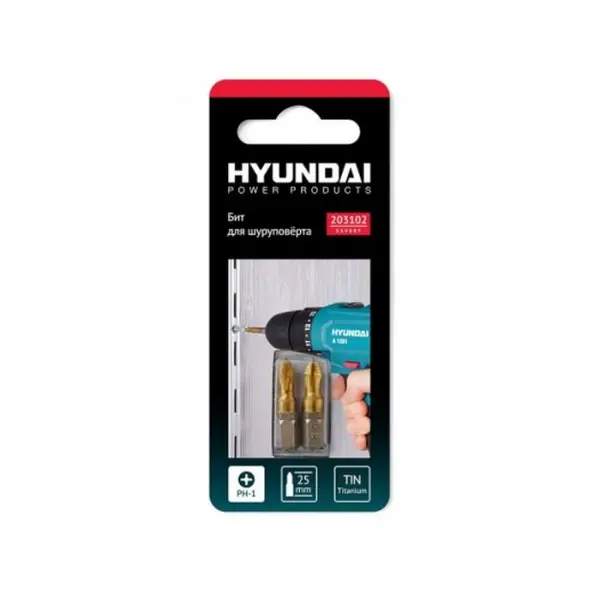 Биты для шуруповерта PH-1 25 мм Hyundai