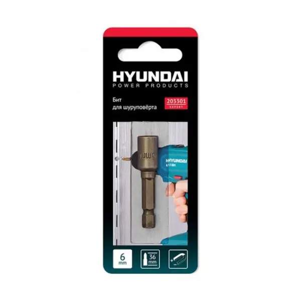 Биты магнитные 6X36 мм Hyundai