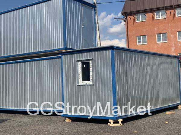 Блок контейнер БК-02 металлический, для проживания утепление СТАНДАРТ
