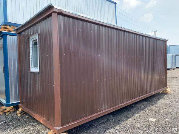 Блок контейнер, Бытовка БК-02 с тамбуром и двойным утеплением