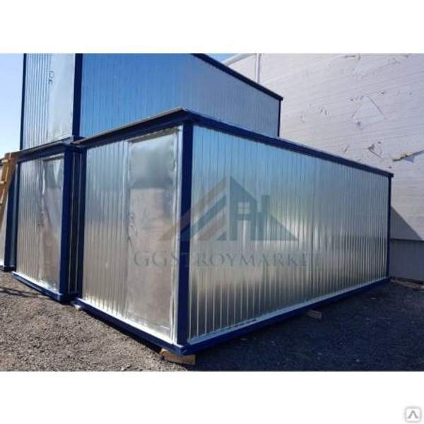 Блок контейнер металлическая БК-02 6х2,4 с перегородкой