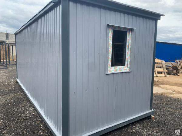 Блок контейнер металлический БК-02 утепленные с окном ПВХ