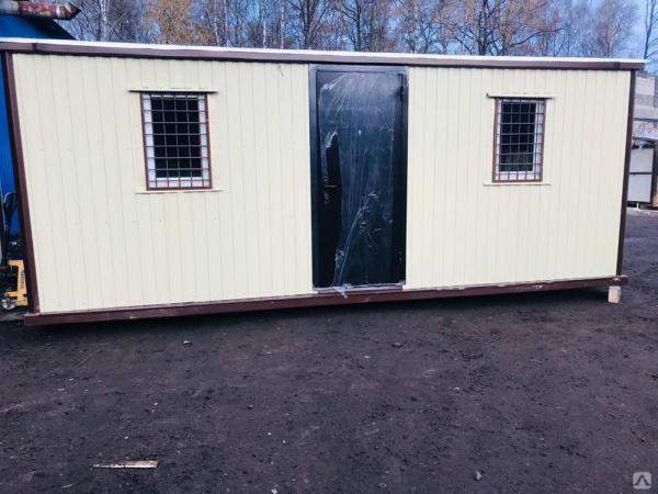Блок контейнер, вагончик 6х2.4м. БК-03 теплая с отделкой ДВП оргалит
