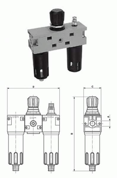 Блок подготов воздуха арт.3161/4