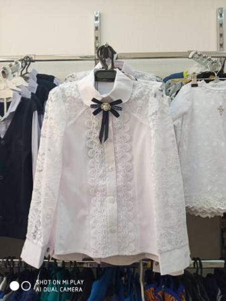 Блузка в школу для девочки (школьная форма)