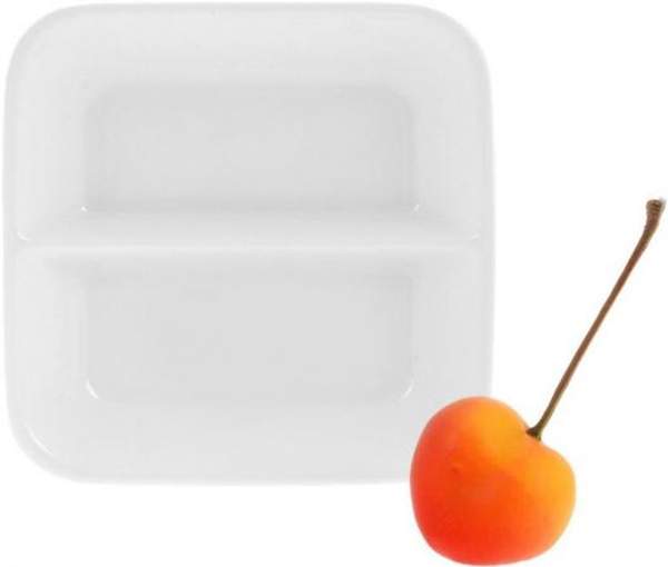 Блюдце для соуса 85*85 мм. 55 мл. двойное Wilmax /12/144/ 996050