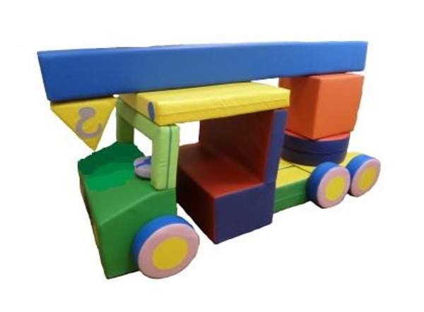 Большие напольные игрушки Автокран из 23 элементов