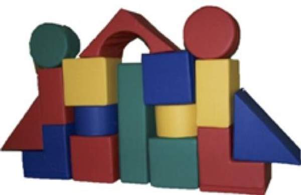 Большой напольный мягкий конструктор 18 элементов