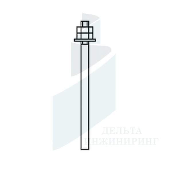 Болт анкерный фундаментный прямой 5 ГОСТ 24379.1-80