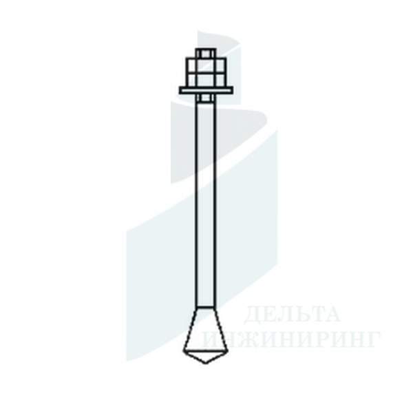 Болт анкерный фундаментный с коническим концом 6.3 ГОСТ 24379.1-80