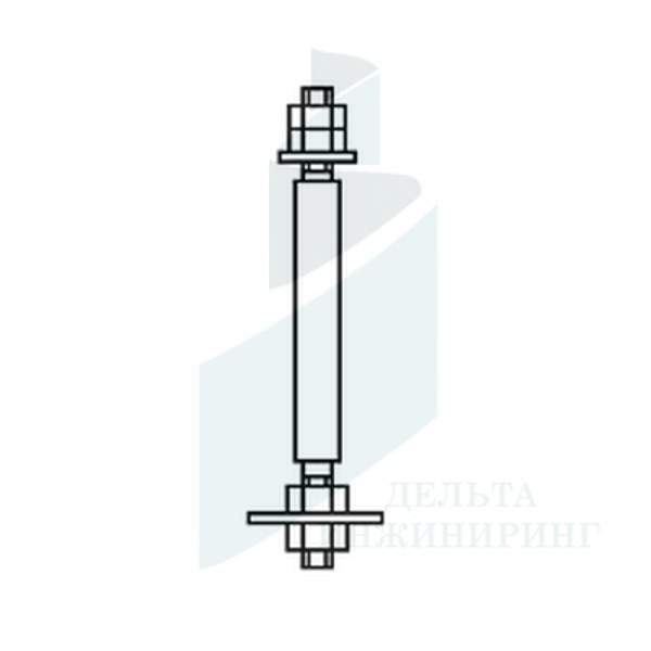 Болт анкерный фундаментный с плитой 2.2 ГОСТ 24379.1-80