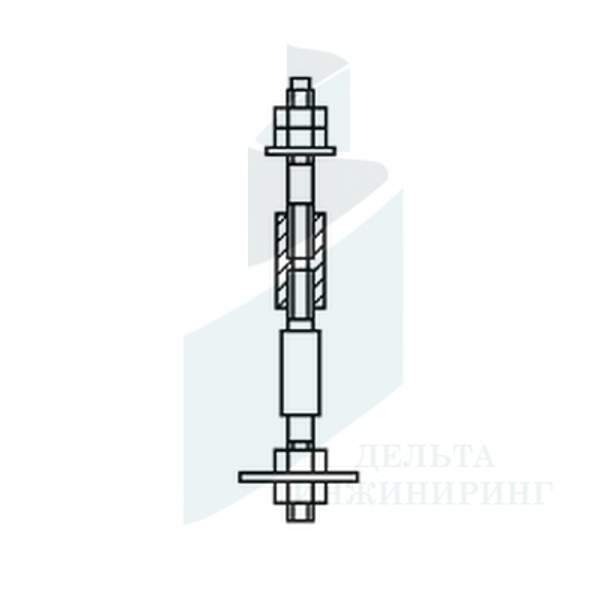 Болт анкерный фундаментный составной 3.2 ГОСТ 24379.1-80