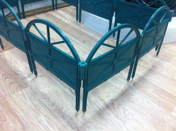 Бордюр садовый "Удачная грядка" (2,85м=10шт) темнозеленый