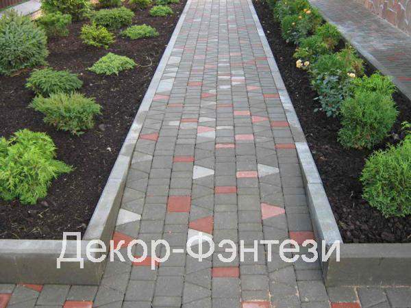 Бордюр тротуарный 100*22*7 см серый