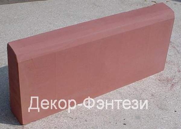 Бордюр тротуарный 100*22*7 см цветной