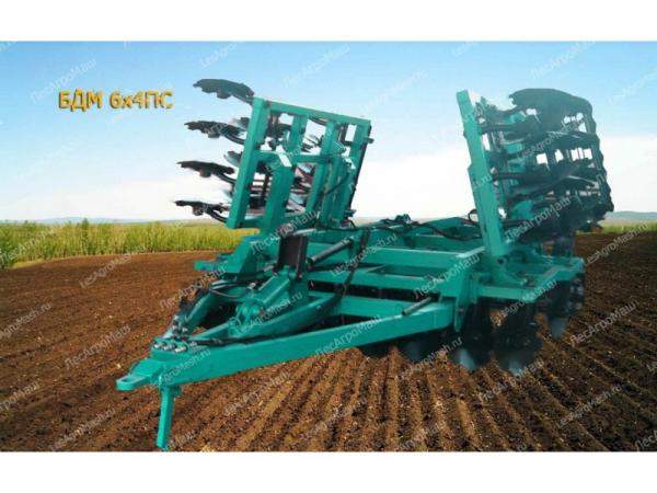 Борона дисковая (дискатор) БДМ-6Х4 ПС модульная (прицепная, складная) - от производителя