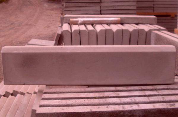 Борт тротуарный 1000х200х80 вибропрессвоанная (коричневая)