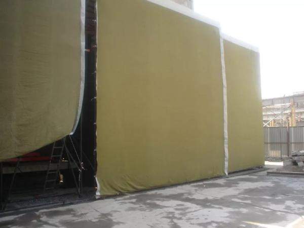Брезентовые шторы в цех