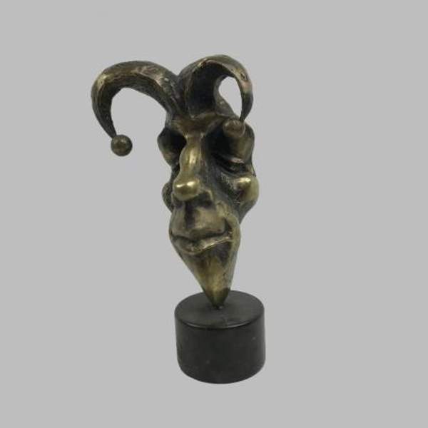 Бронзовая статуэтка «Мейерхольд-Шут» на постаменте