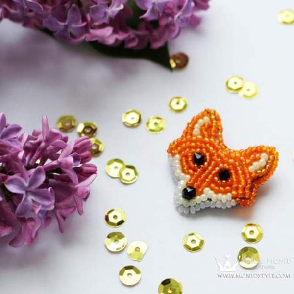 Брошка "Лис" ручной работы от Maria Monid