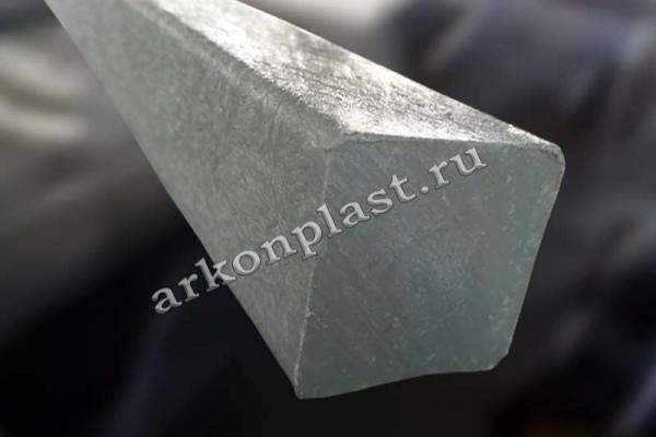 Брус из пластика (Квадрат)  70х70х2400 Светлый
