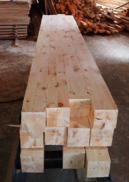 Брус -столбы сращенные по длине и пласти