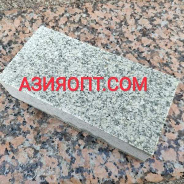 Брусчатка гранитная 200х100х50. Мансуровский гранит