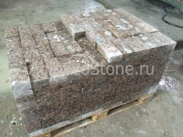 Брусчатка гранитная в Оренбурге, коричневый