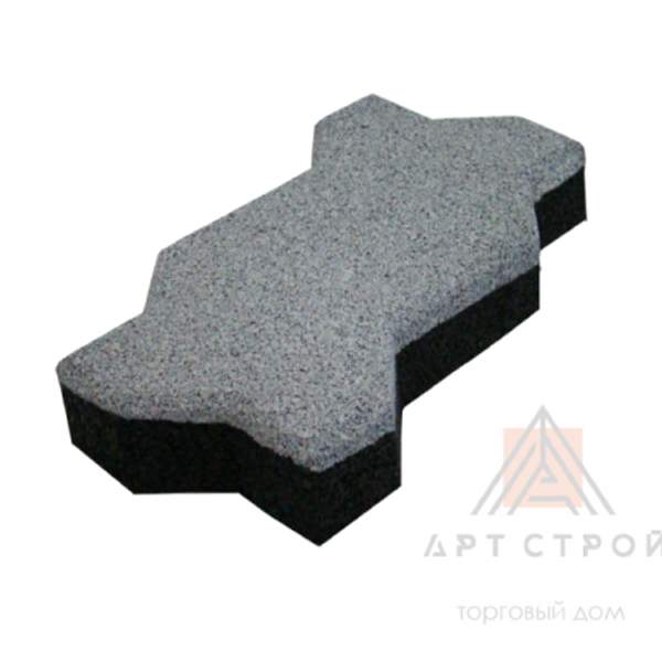 Брусчатка «Волна» серый, 60 мм, гладкая