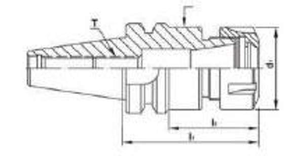 BT40-ER25-100 Цанговый патрон