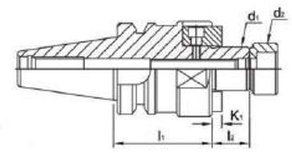 BT40-FMB27-60 Оправка для фрез