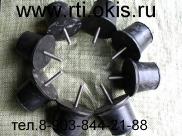 Буфер резиновый в исполнении с болтом(шпилькой) БРБ