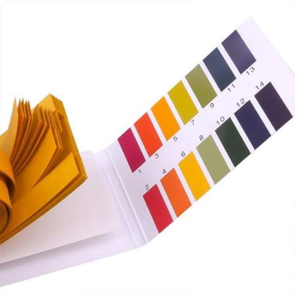 Бумага индикаторная лакмусовая четырёхцветная 100 полосок в пенале (узкий)