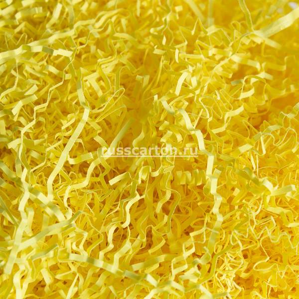 Бумажный наполнитель "Канареечно - желтый" прямой, 100 гр