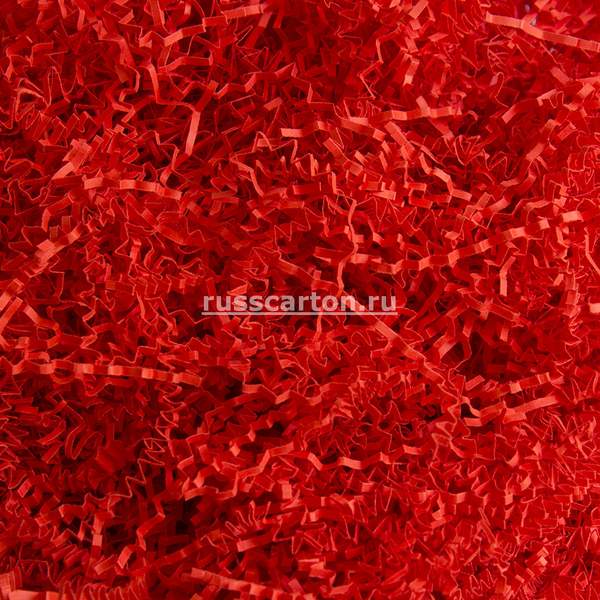 Бумажный наполнитель "Кораллово-красный" прямой, 100 гр