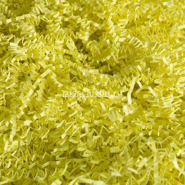 Бумажный наполнитель "Лимонно-желтый" прямой, 100 гр