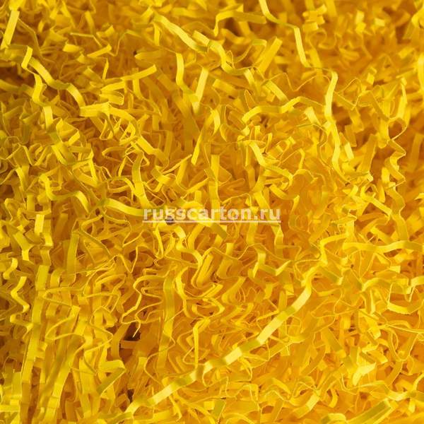 Бумажный наполнитель "Солнечно-желтый" прямой, 100 гр