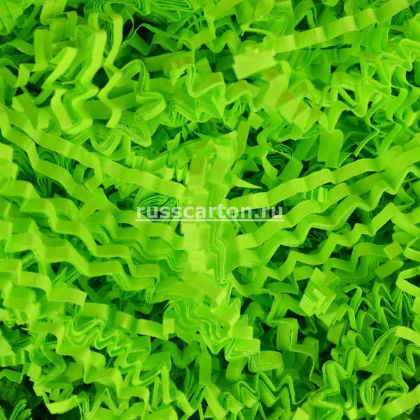 Бумажный наполнитель "Зеленый неон", 1 кг