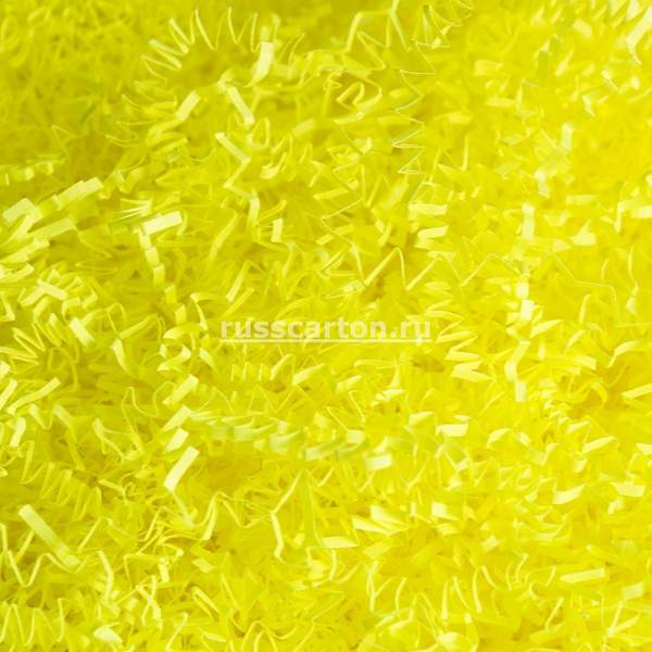 Бумажный наполнитель "Желтый неон" прямой, 100 гр