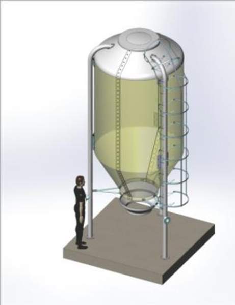 Бункера для хранения комбикорма и гранулы