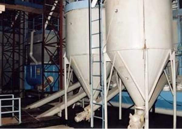 Бункера измельченного сырья