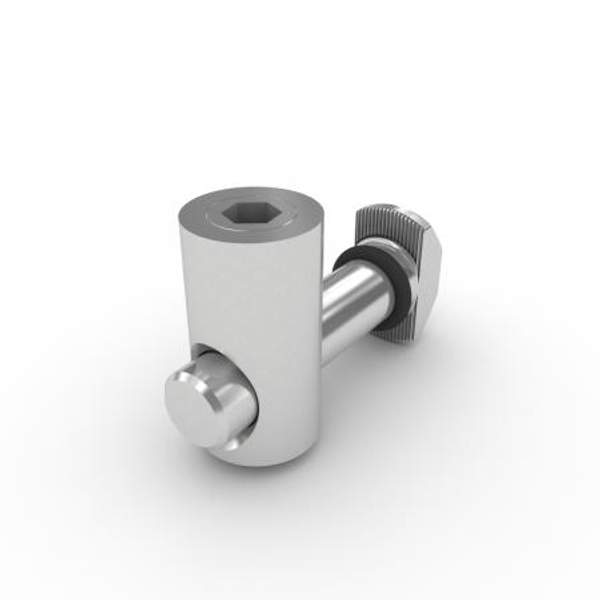 Быстрозажимной соединитель 0 градусов паз 8