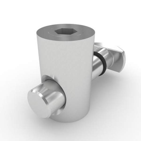 Быстрозажимной соединитель 90 градусов паз 10