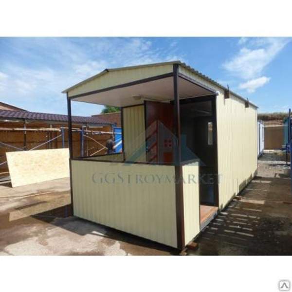 Бытовка дачная с верандой 7х2.4м, новая, теплая.