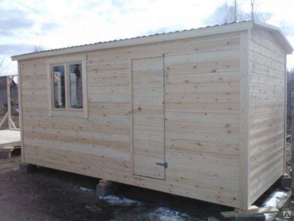 Бытовка деревянная садовая, строительная 3*2 метра